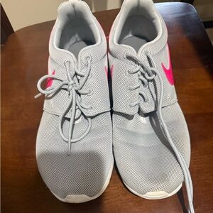 Gray and Pink Nike Sneakers